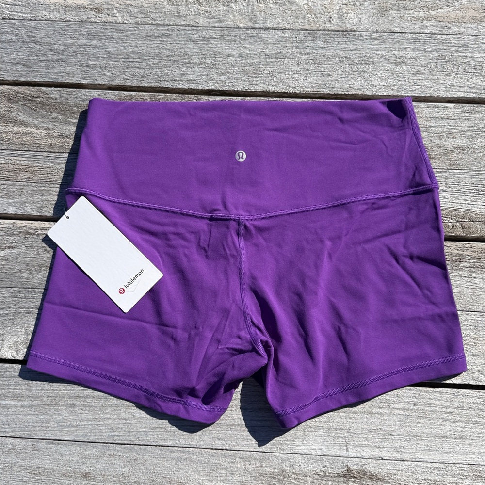 Lululemon Align High-Rise Short 4" College Purple size 14 NWT‎ bike shorts
